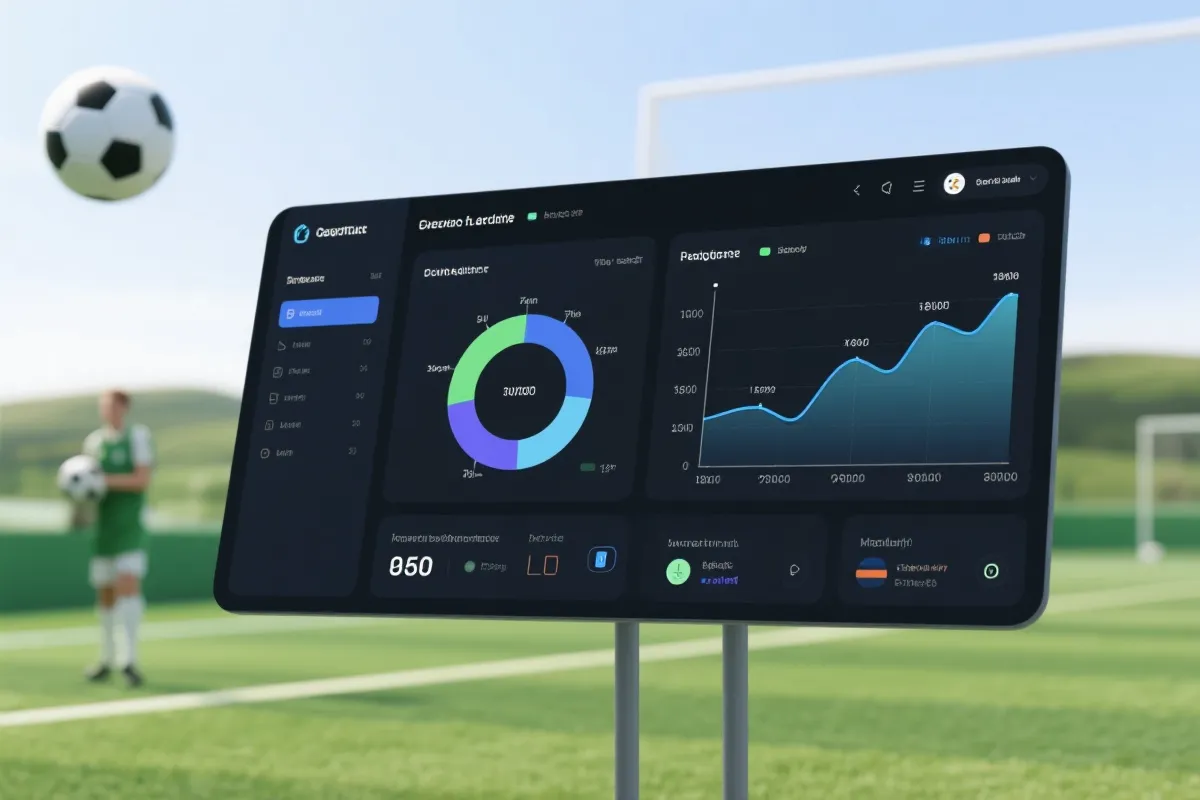 赛事数据面板示意图